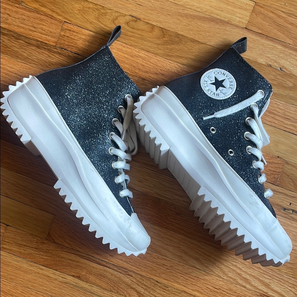 Converse Black High-Top platform Sneakers sz 9 women’s
